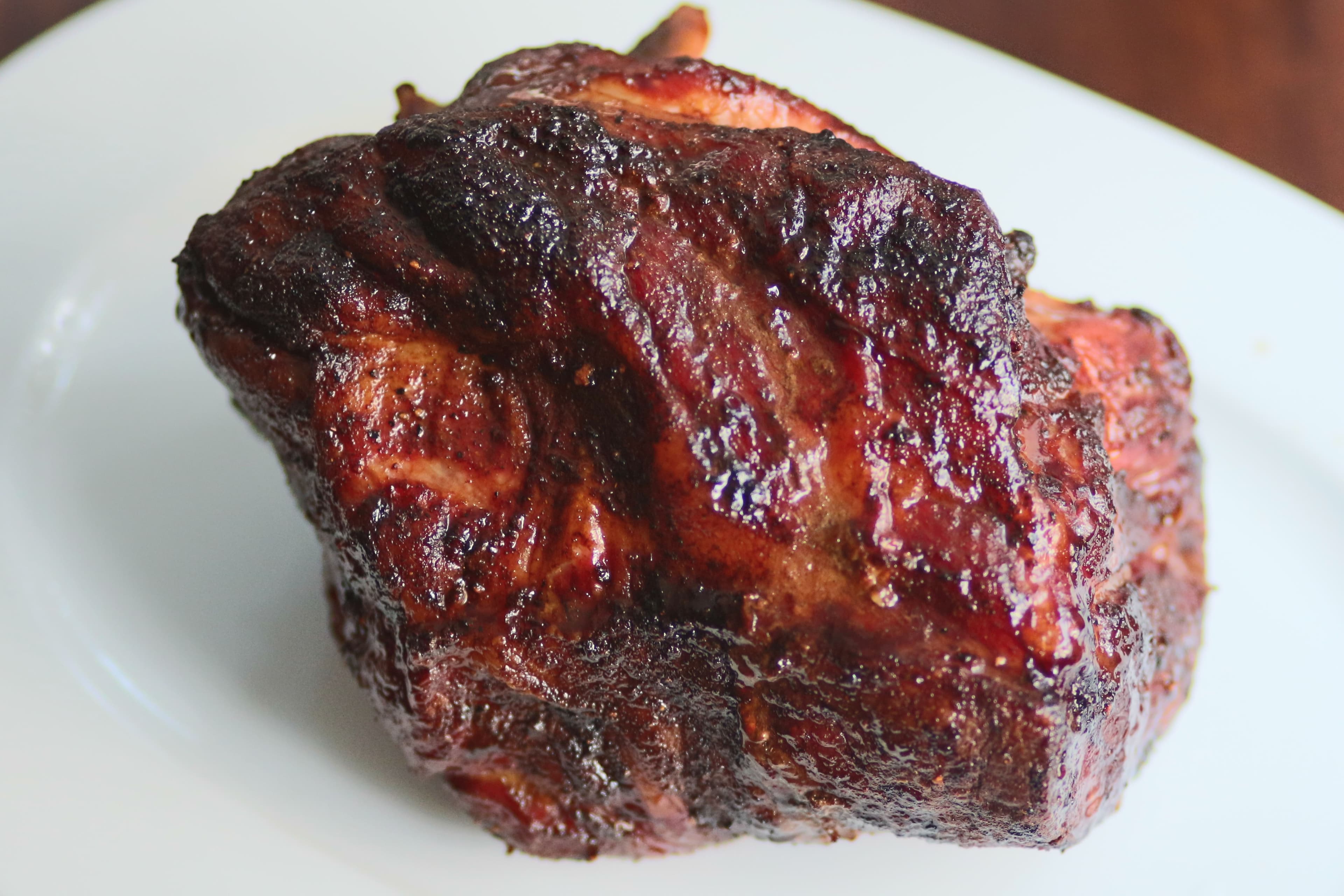 BBQ Pork Leg: Oven Low & Slow + Charcoal Finish